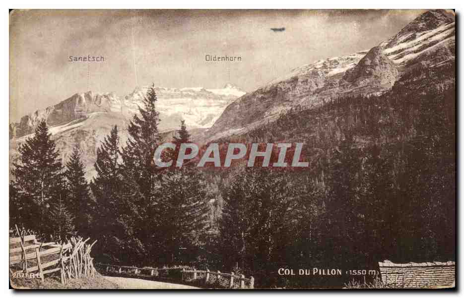 CPA Col du pillon Sanetsch Oldenhorn Suisse