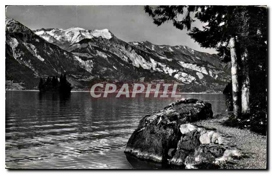 CPA Iseltwald am Brienzersee Strandweg und Brienzer Rothorn Suisse 
