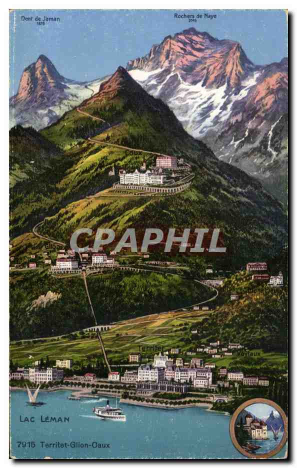 CPA Territet Gilon Caux Lac Leman Suisse