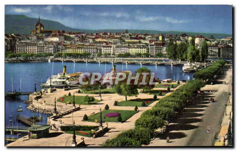 CPA Geneve Vue Generale Suisse