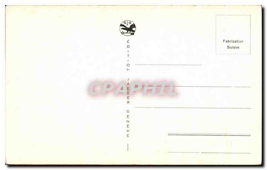 CPA Geneve Bureau International du Travail — Rückseite