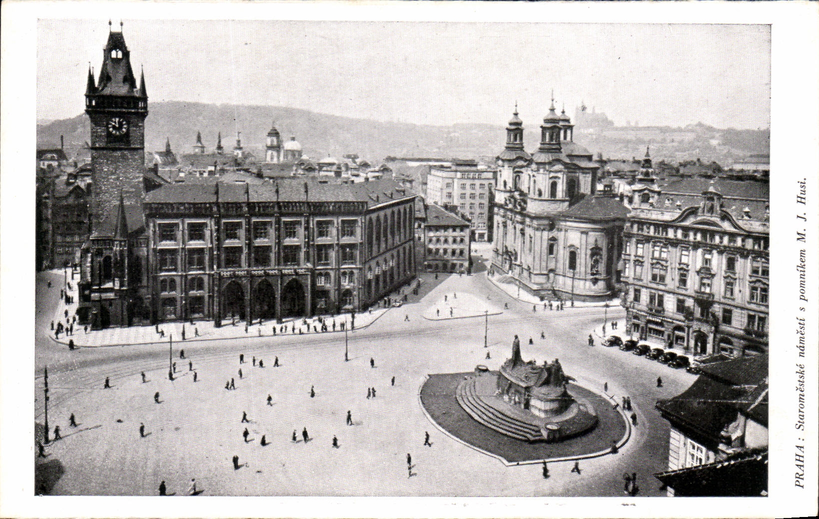 CPA Praha Staromestske namesti a pombikem Tchequie Prague