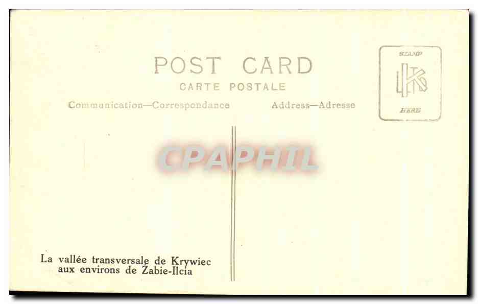 Transverse Valley of Krywiec — near Żabie-Ilcia — publisher SZAMP — Back