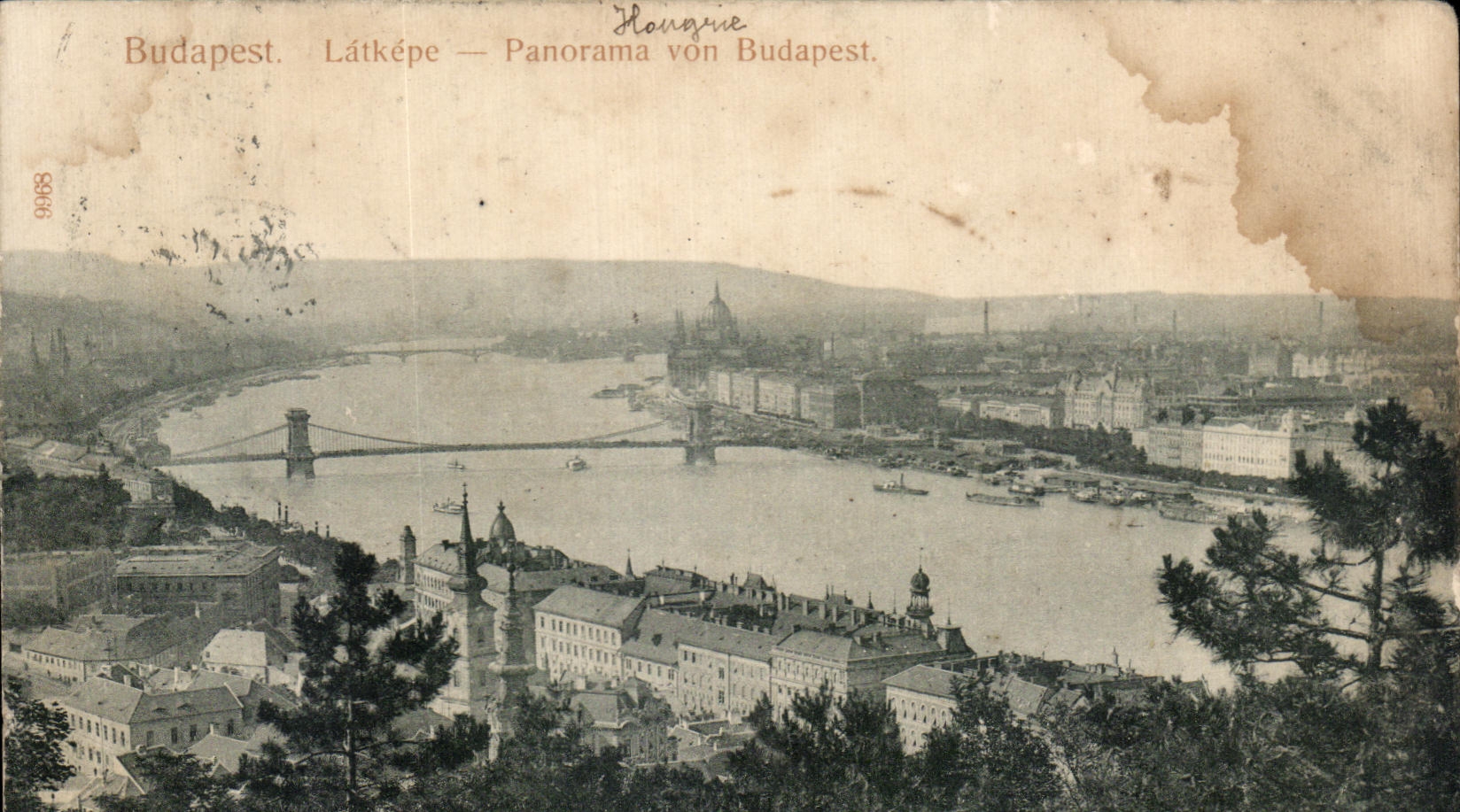 Budapest — Panorama von Budapest — éditeur inconnu, n° 9898