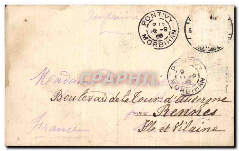 Budapest — Panorama von Budapest — éditeur inconnu, n° 9898 — Rückseite