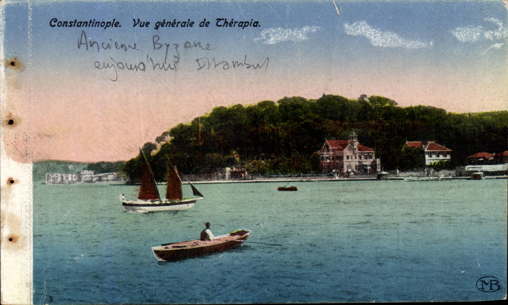 CPA Constantinople Vue generale de Therapia Turquie Turkey