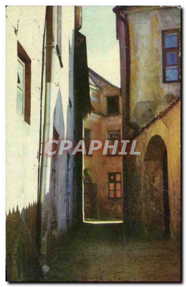 CPA Linnuse Toompeal The Linnuse Street On Toompea Die Finland Finlande 