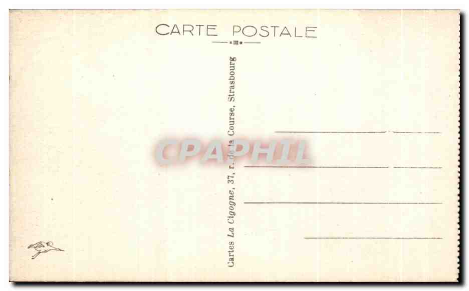 CPA Metz Jardin et sculptures decoratives devant le palais de justice — Verso