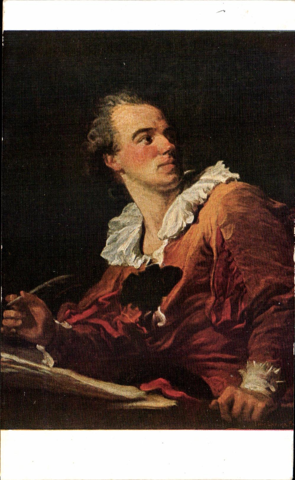 CPA Fragonard L'inspiration
