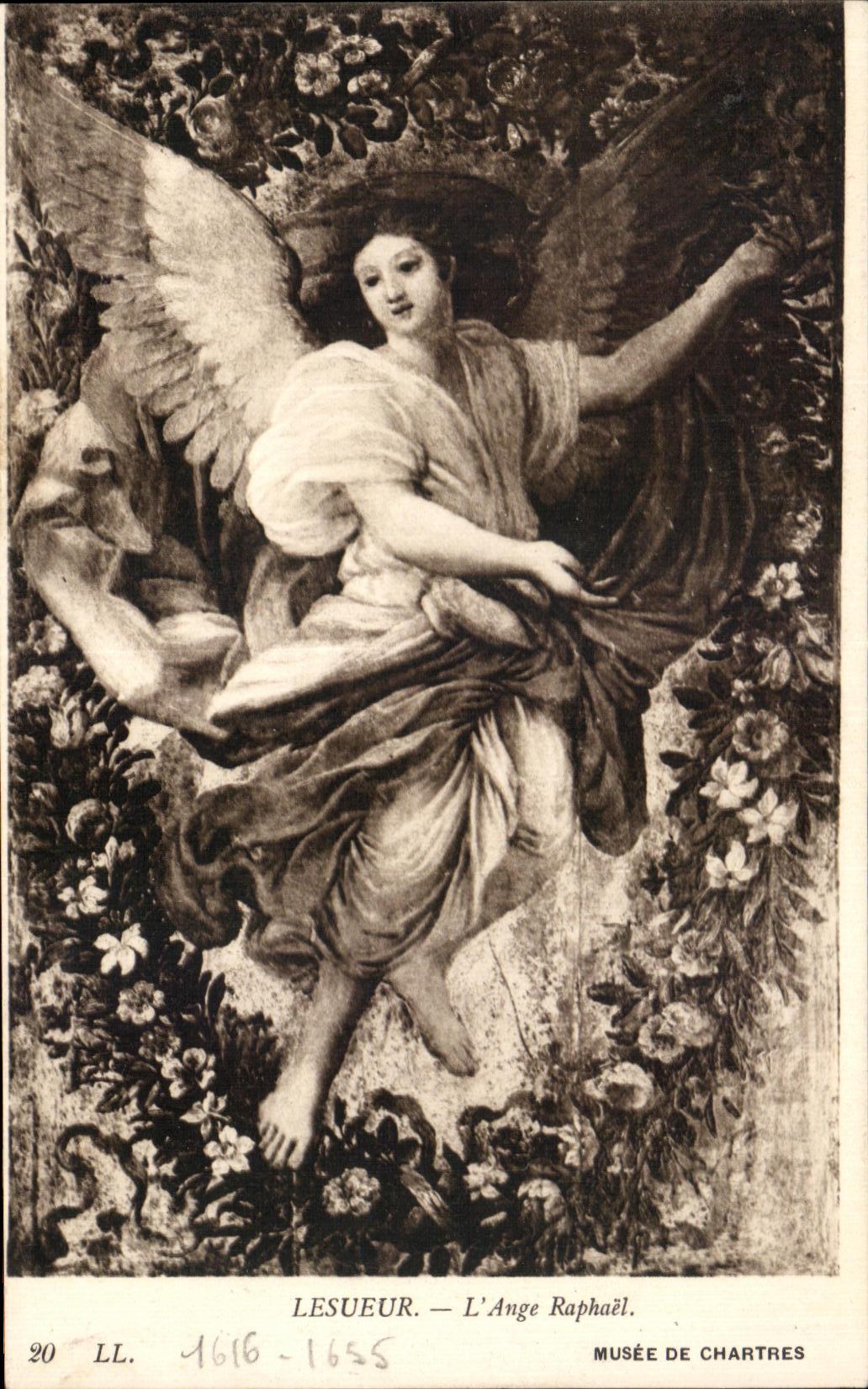 CPA Lesueur L'Ange Raphael Musee de Chartres Ange Angel