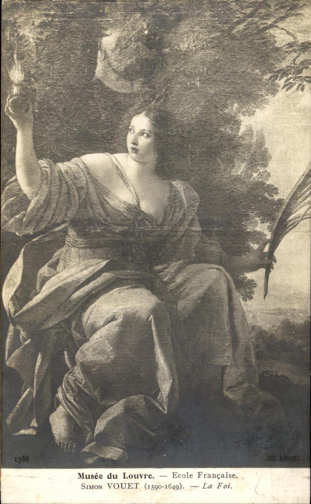 CPA Musee du Louvre Ecole Francaise Simon Vouet La Foi Paris 