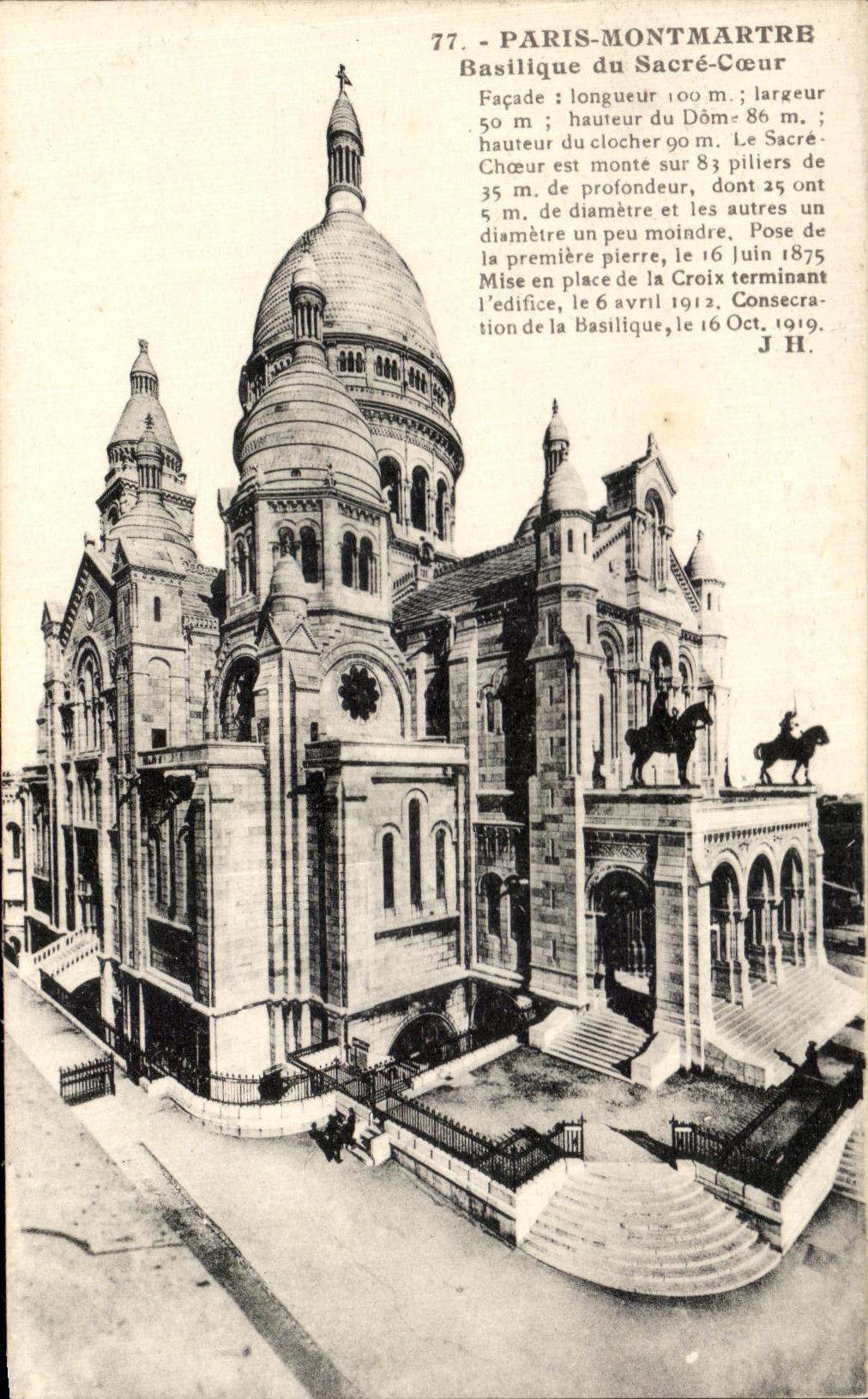 Paris-Montmartre — Basilique du Sacré-Cœur — éditeur L. Boisson