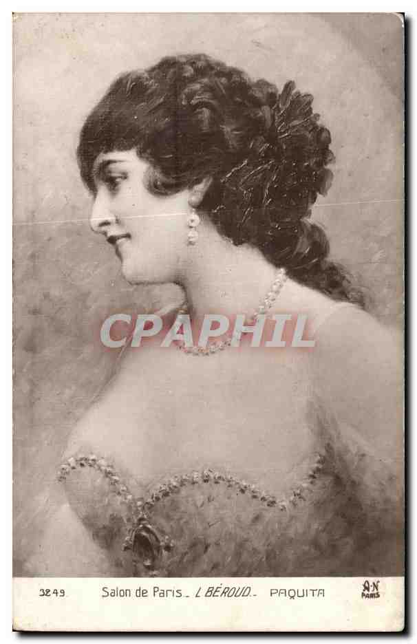 CPA Salon de Paris Beroud Paquita Femme