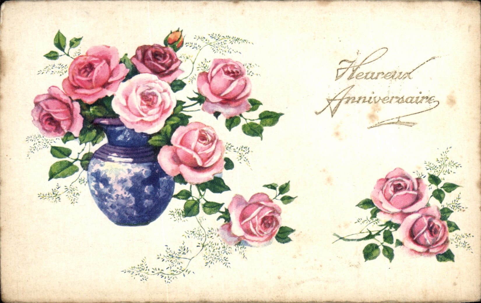 CPA Fantaisie Fleurs 