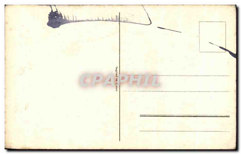 CPA Fantaisie Fleurs Heureux Anniversaire Fer a cheval — Verso