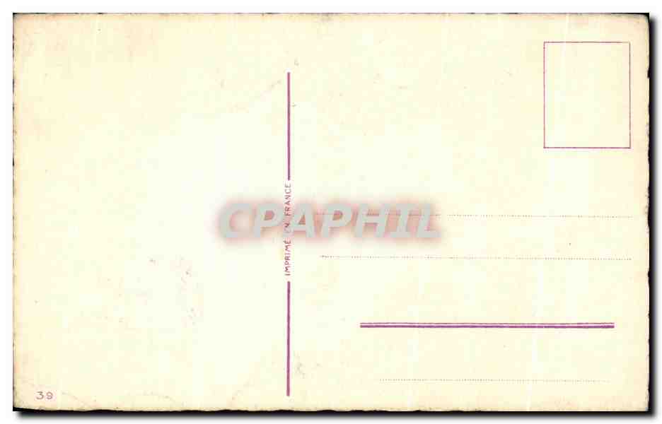 CPA Fantaisie Fleurs Heureux Anniversaire — Rückseite