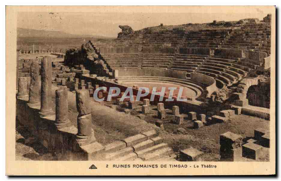 CPA Ruines Romaines De Timgad Le Theatre