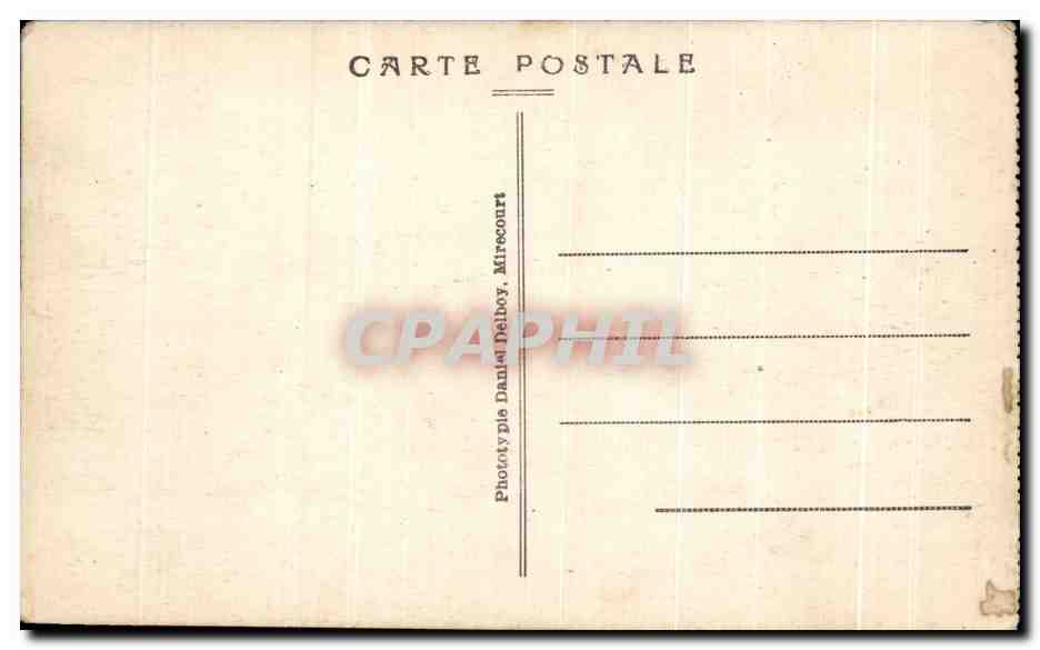CPA Tunis Le Belvedere — Rückseite