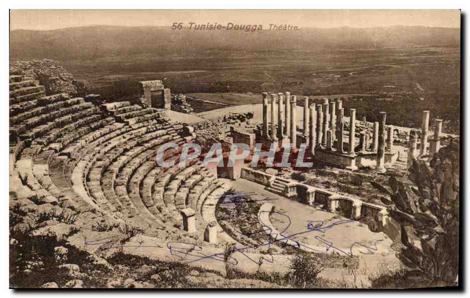 CPA Tunisie Dougga Theatre
