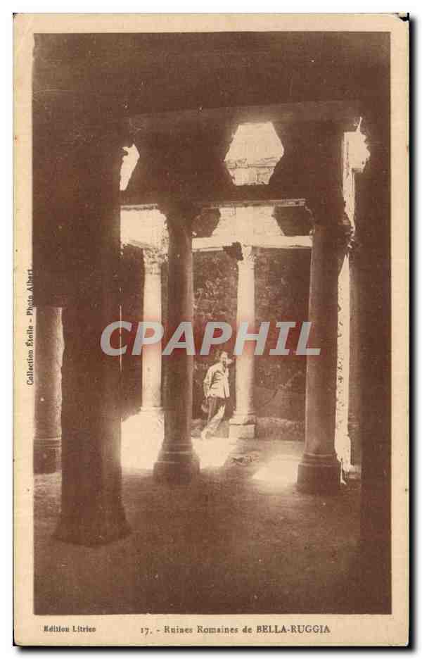 CPA Ruines Romaines de Bella Ruggia Algerie 