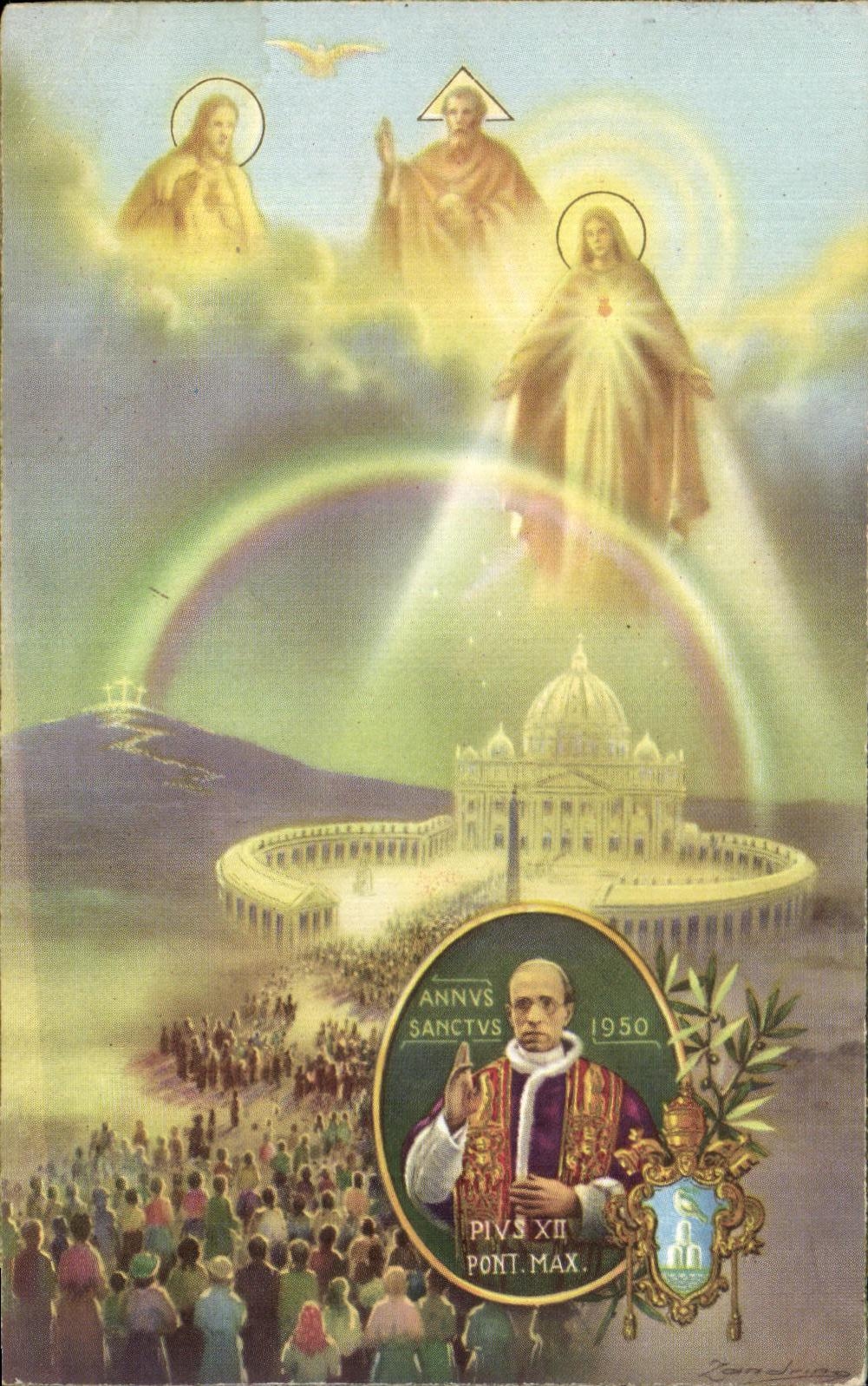 CPA Sacerdos Vicitima Joseph Vu quang Tuyen Romae 21 12 52