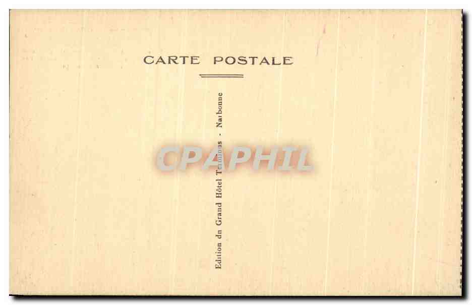 CPA Narbonne Cathedrale St Just Chevet fortifie de I'eglise — Rückseite