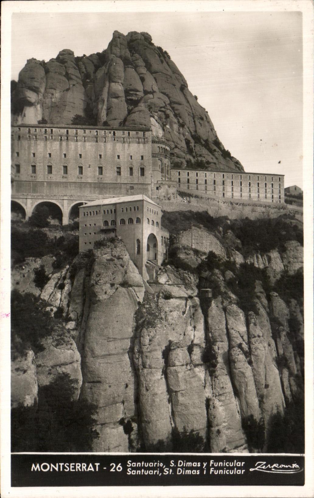 CPA Montserrat Santuari Dimes Funicular Santuari Dimas