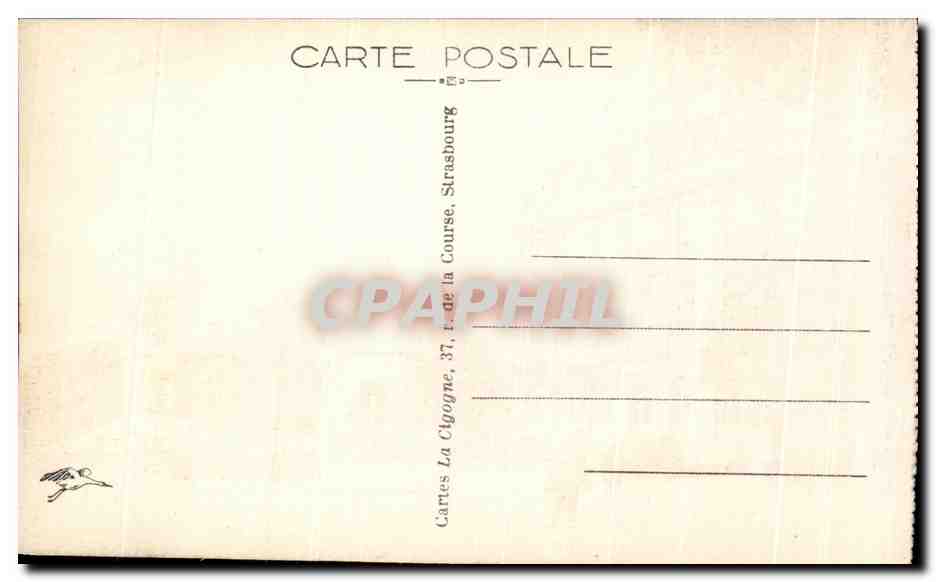 Metz - Un coin de la ville, vu des bords de la Moselle — éditeur Cartes La Cygogne, Strasbourg — Verso