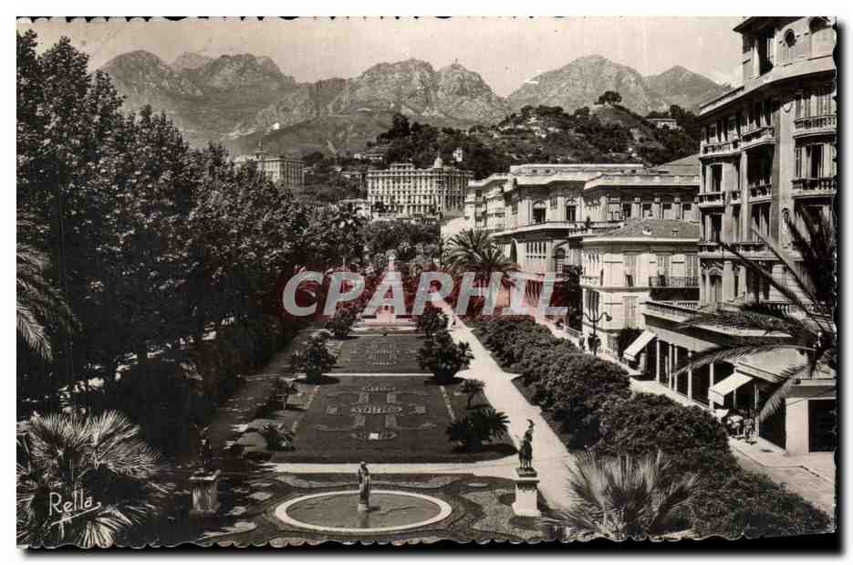 CPA La Cote D'Azur Menton Les Jardins du caret