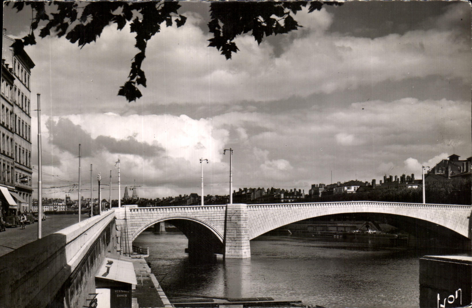 LYON (Rhône) — La Saône au pont de Tilsitt — Éditions d'Art Martel, Paris