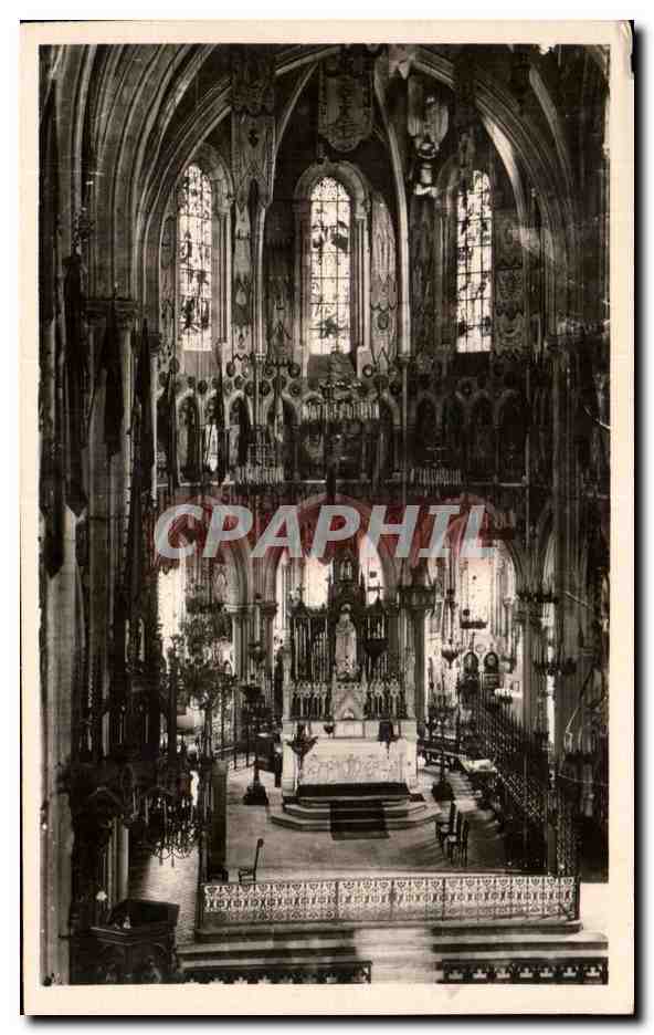 CPA Lourdes Interieur de La Basilique