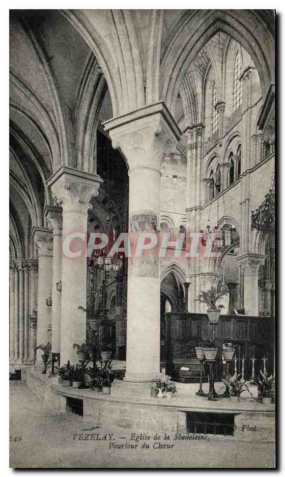 CPA Vezelay Eglise de la Madeleine Pourtour du Chour