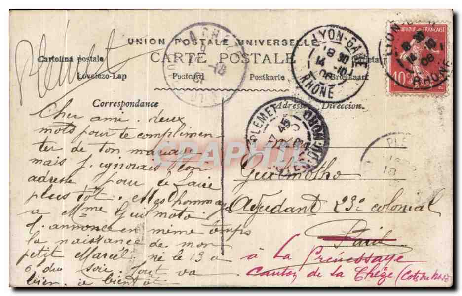 Mütterliche Freude — Szenen der Mutterschaft — GROB n° 825 — Rückseite