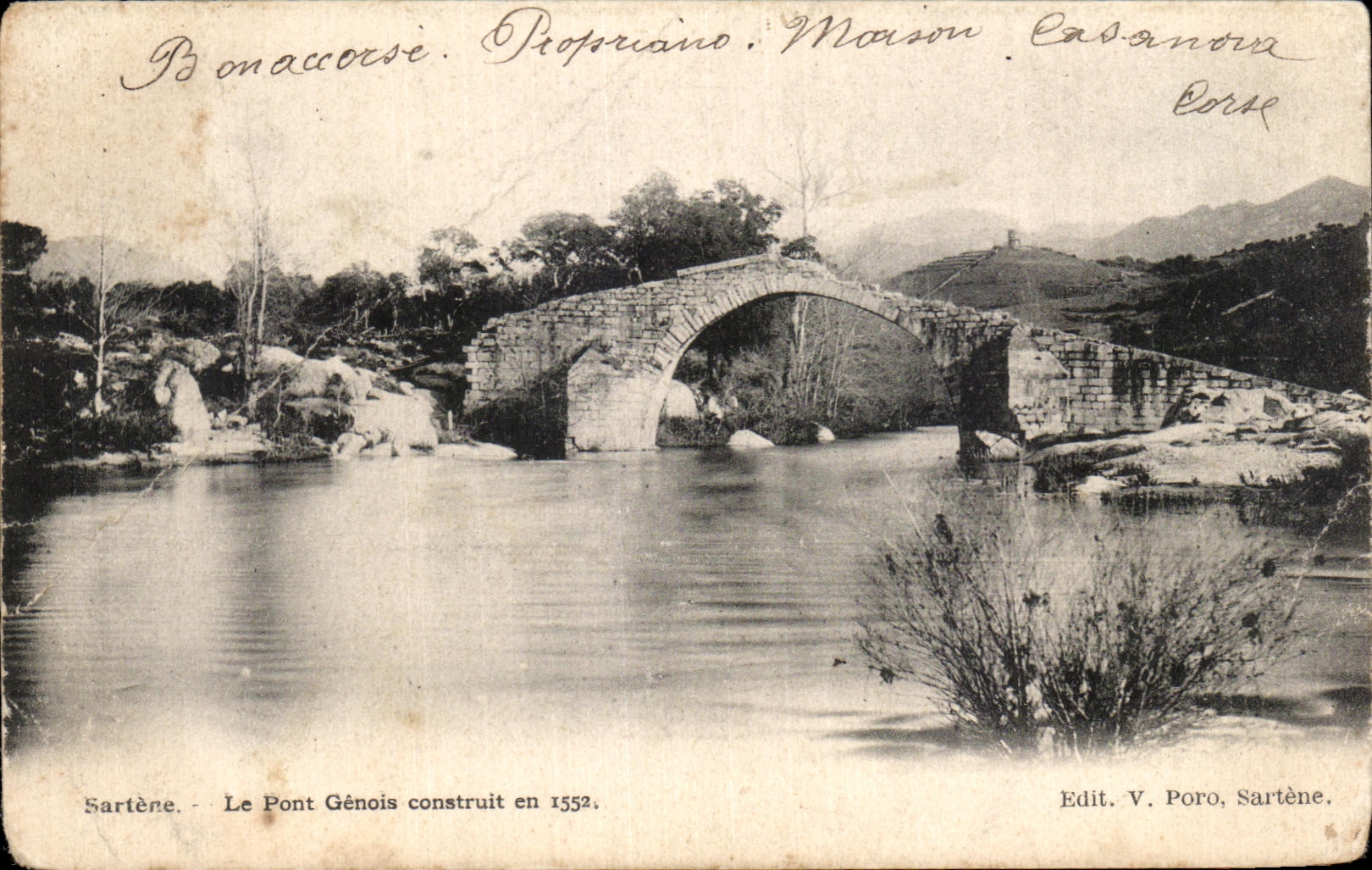 CPA Sartene Le Pont Genois Construit En 1552 Corse Corsica