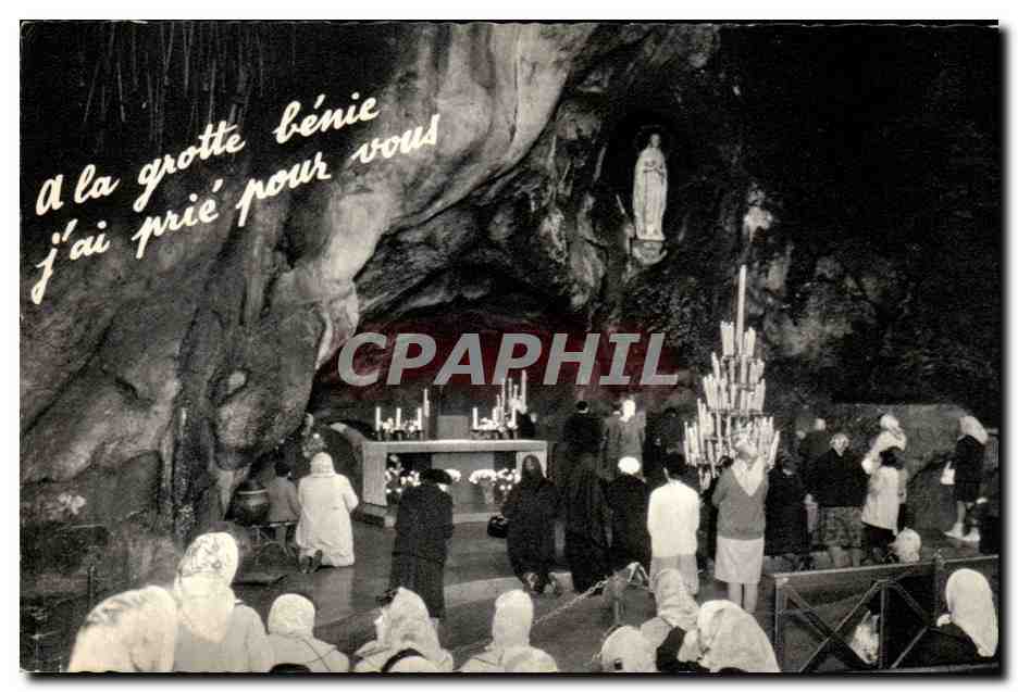 CPA Lourdes La Grotte Miraculeuse
