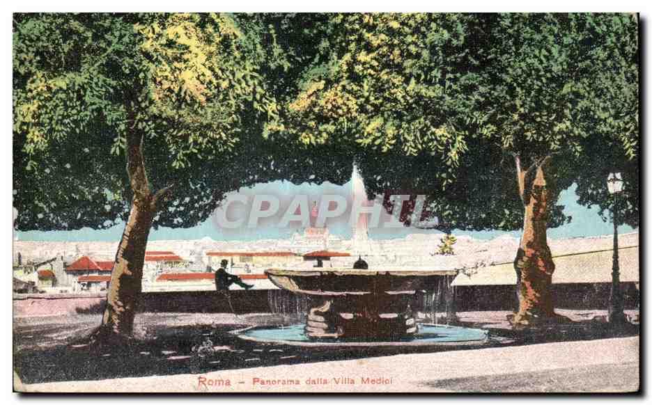 CPA Roma Panorama della villa Medici