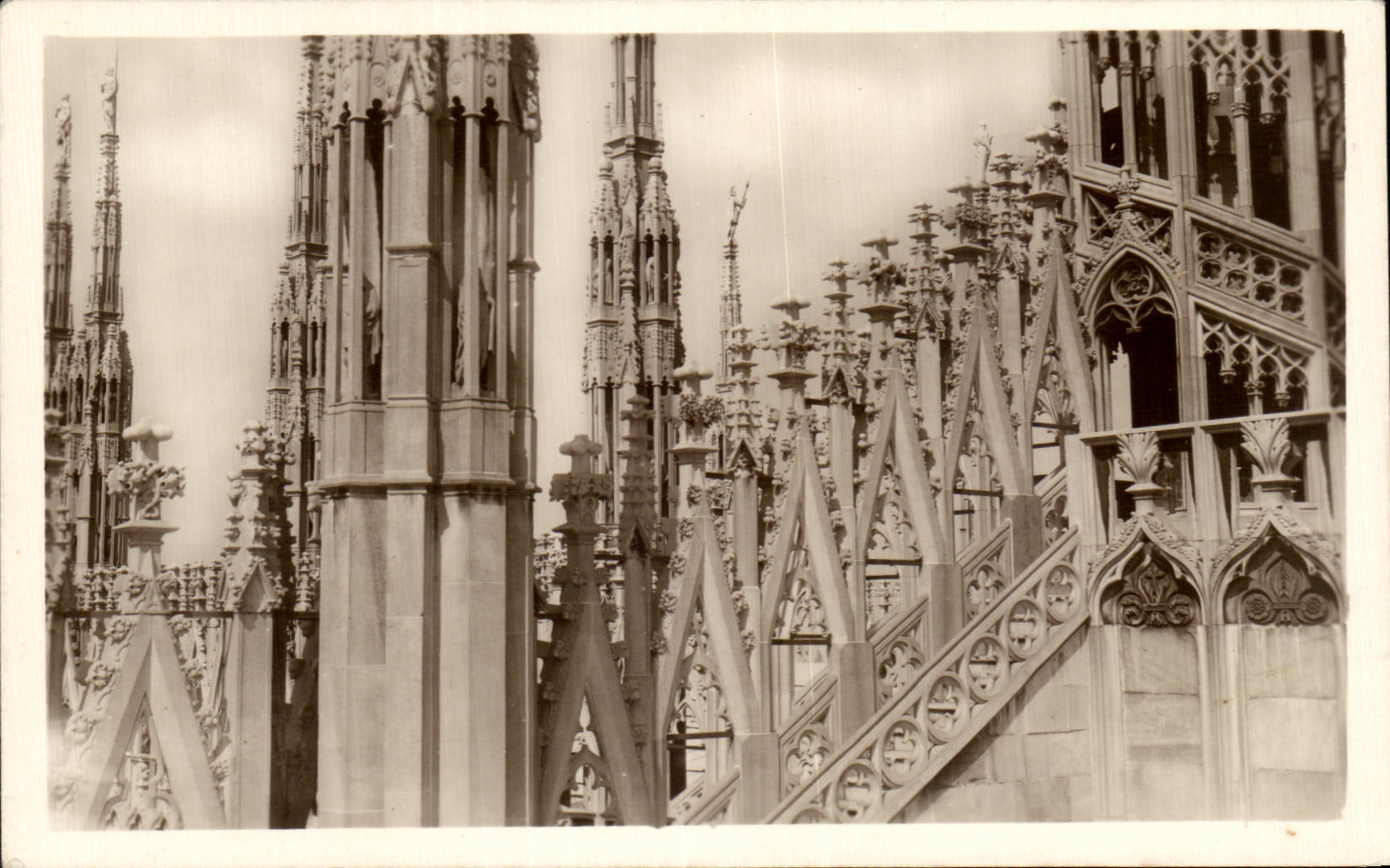 CPA Milano Sul Duomo Particolare