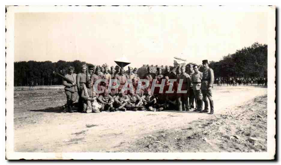 PHOTO 1ere periode de reserve Vincennes 1936 Militaria