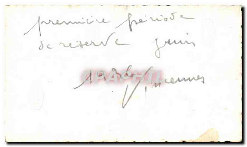 PHOTO 1ere periode de reserve Vincennes 1936 Militaria — Verso