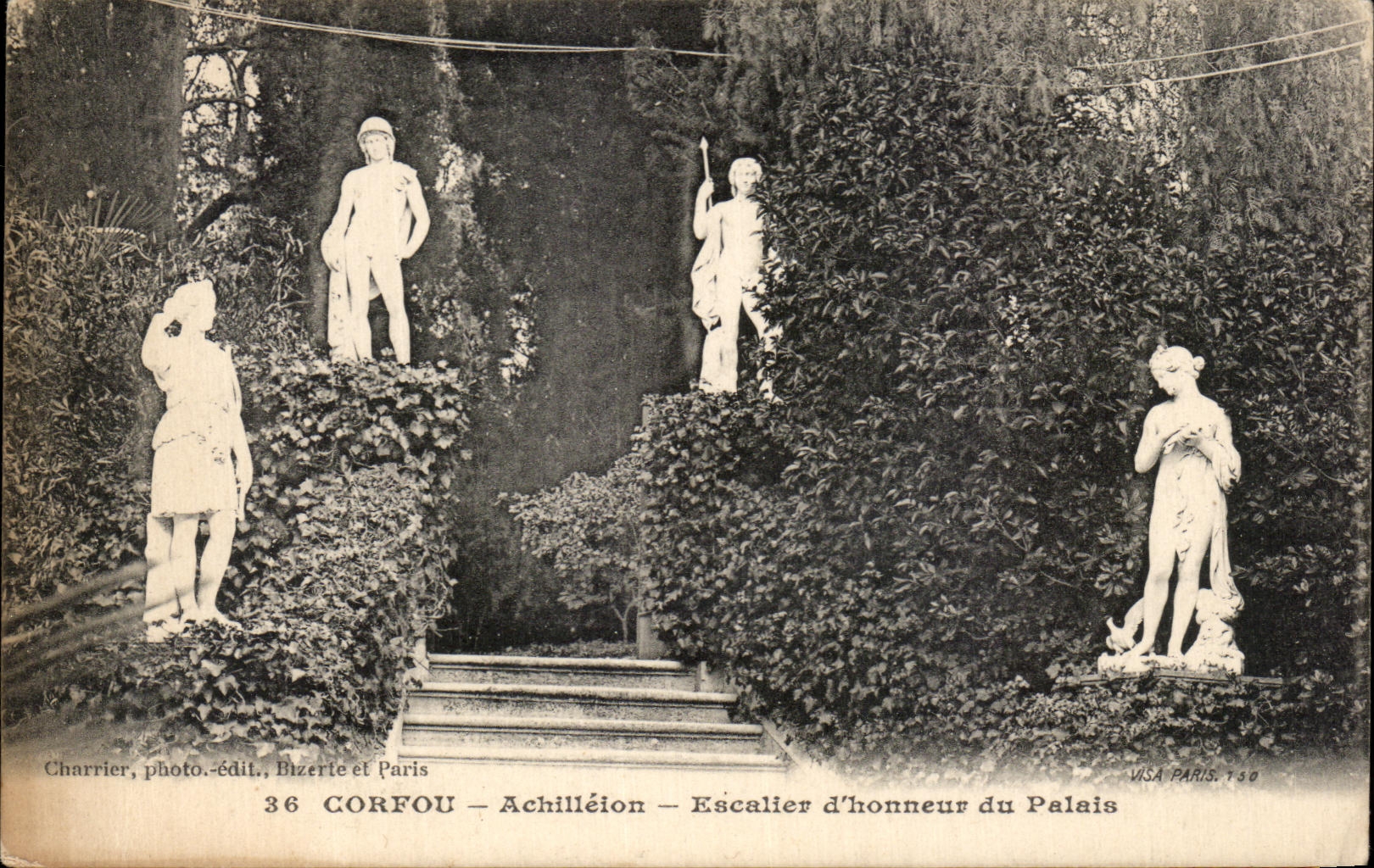CPA Corfou Achilleion Escalier d'honneur du Palais Grece Greece