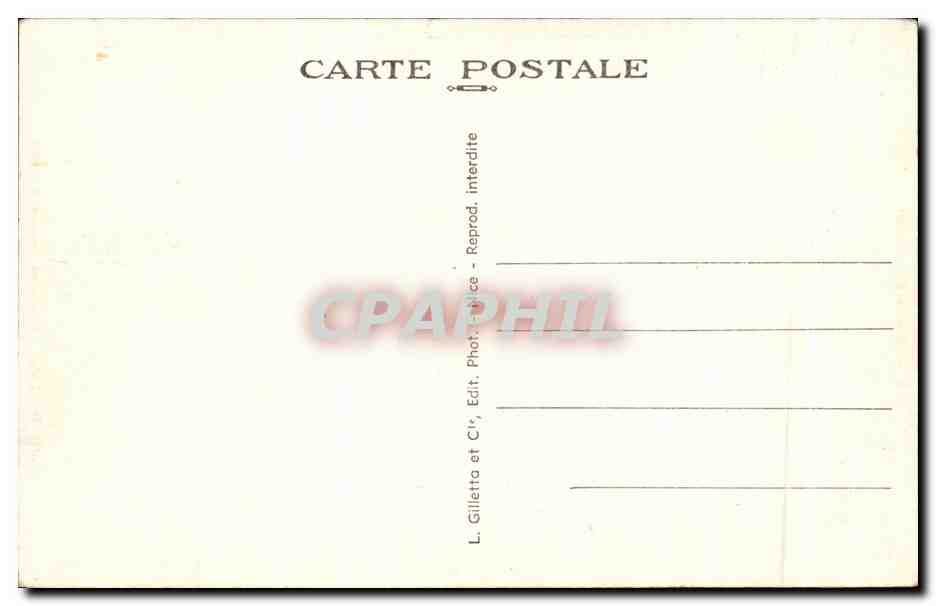 CPA Ponte San Luigi Frontiera Francia e Italia Grimaldi — Rückseite