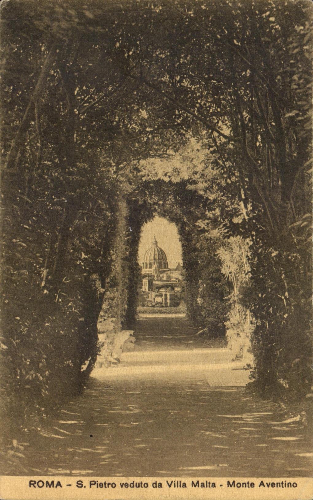 CPA Roma Pietro veduto da Villa Malta Monte Aventino