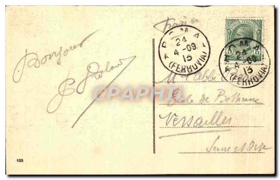 CPA Roma Pietro veduto da Villa Malta Monte Aventino — Rückseite