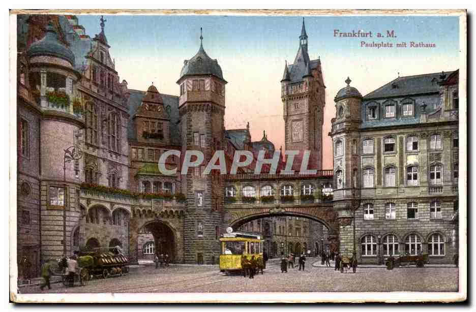 CPA Frankfurt Paulsplatz mit Rathaus