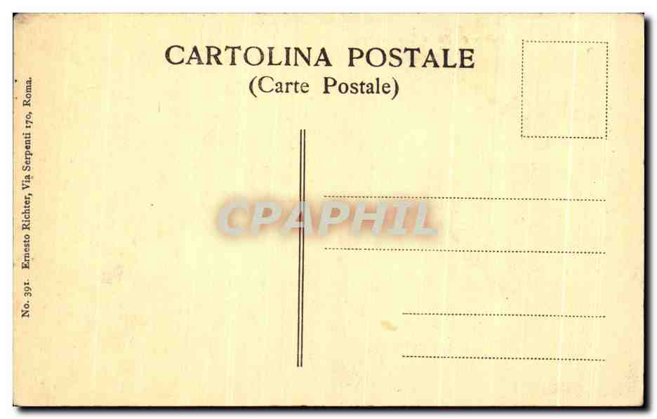 CPA Roma Pietro da Porta Cavalleggeri — Rückseite