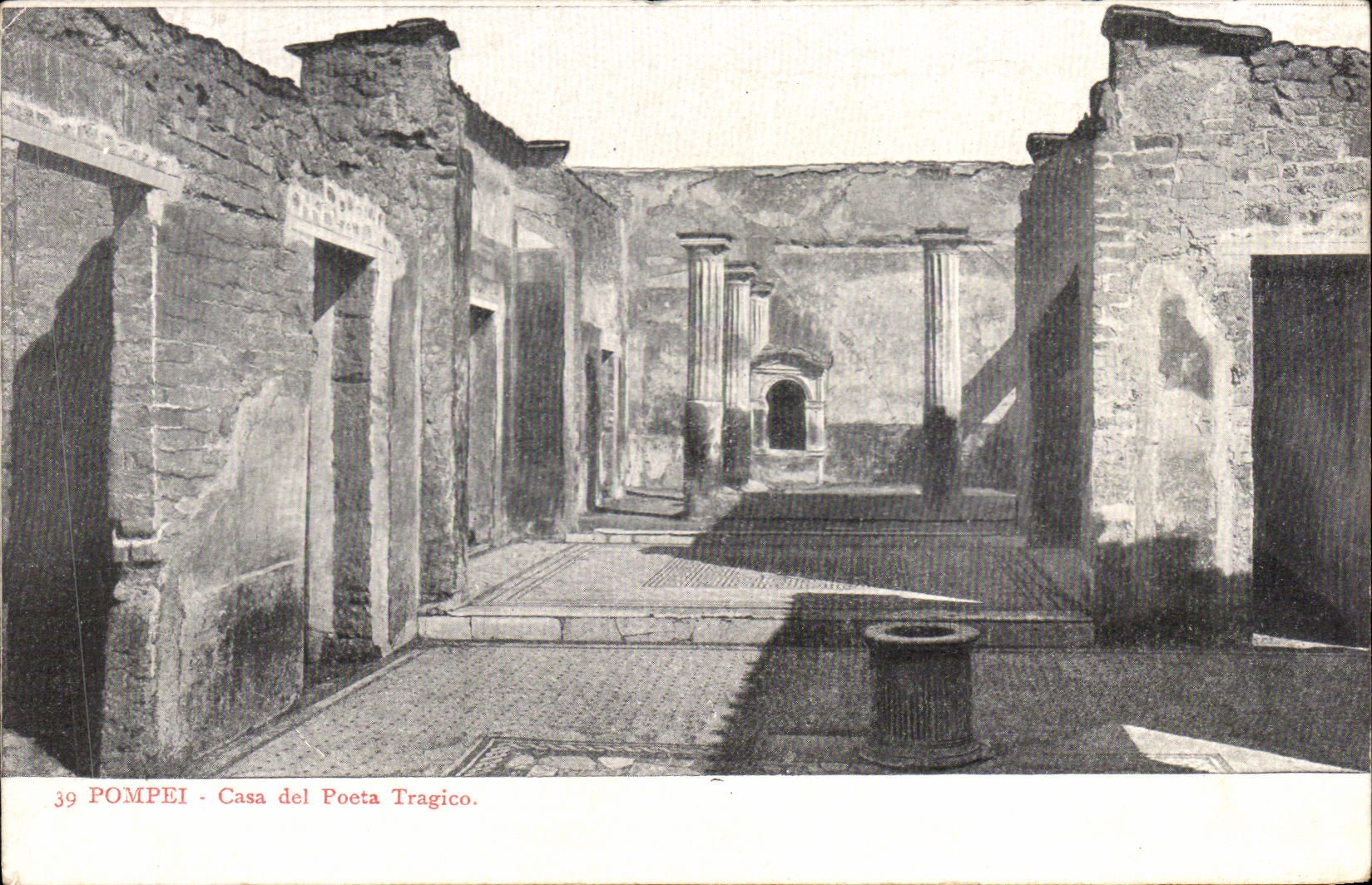 CPA Pompei Casa del Poeta Tragico