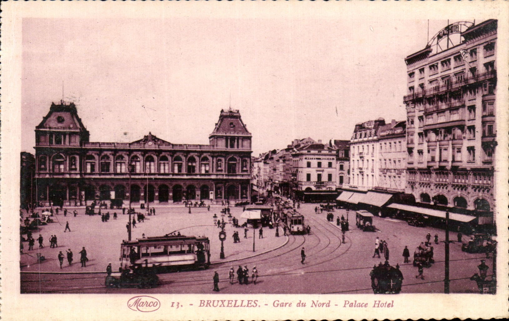 CPA Bruxelles Gare du Nord Palace Hotel