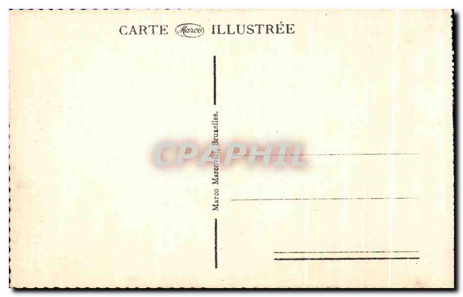 CPA Bruxelles Gare du Nord Palace Hotel — Verso