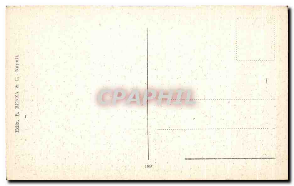 CPA Napoli Palazzo Donn Anna Disto Dal Mare — Rückseite