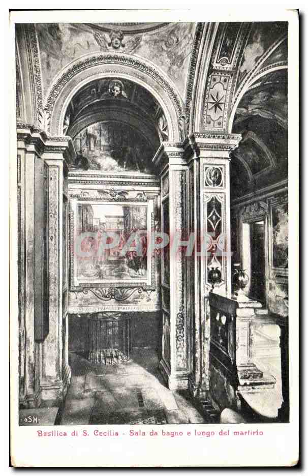 CPA Basilica Di Cecilia Sala Da Bango E Luogo Del Martirio